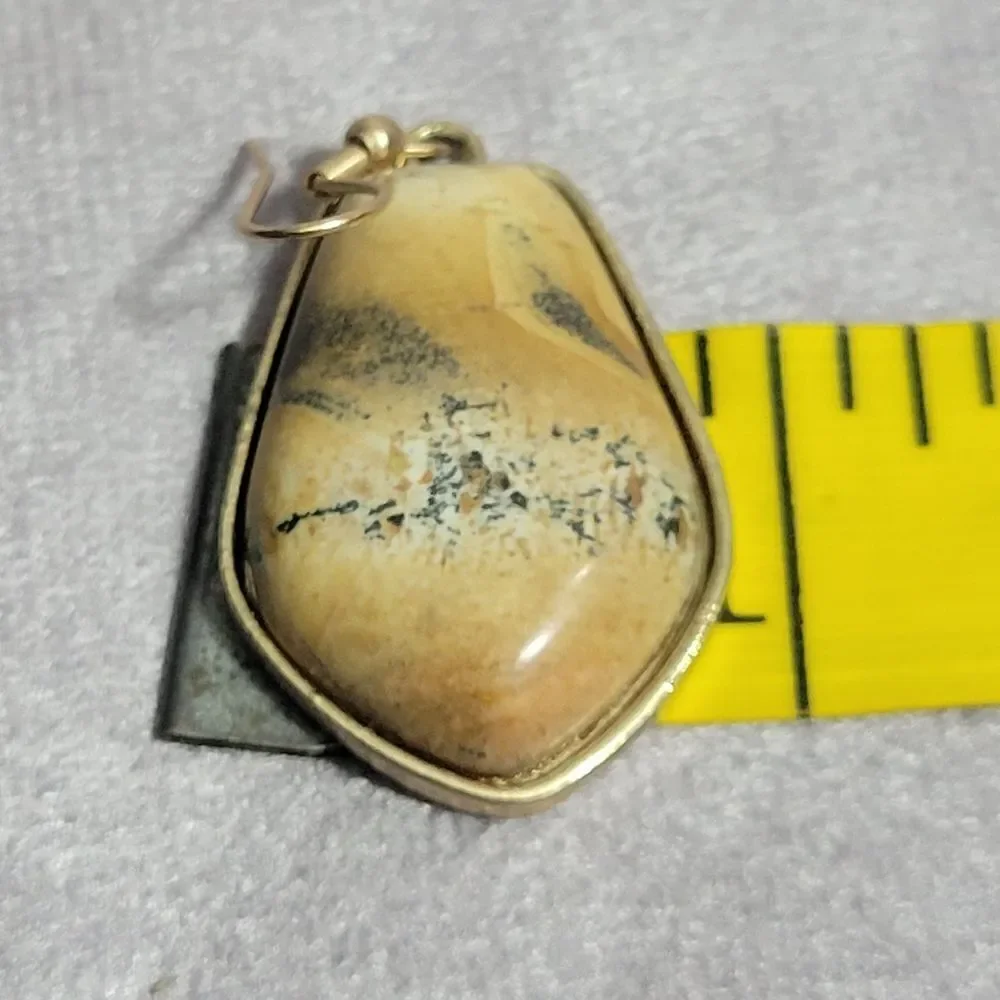Picture‎ Jasper Earrings and Pendant Necklace